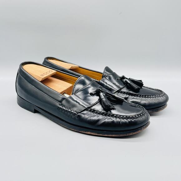 Cole Haan Shoes Mens 10.5 Black Leather Tassel Loafers Moc Toe Dress Casual main image 11
